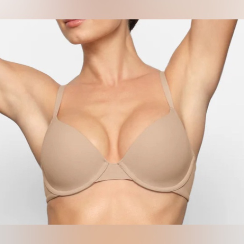 SKIMS Fits Everybody T-Shirt Bra FIT Everybody Clay color (BR-UWR-2294) 32DDD